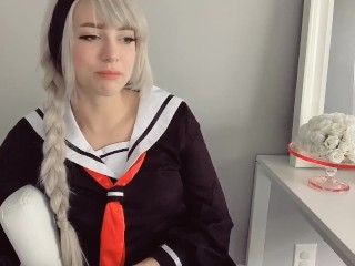 Kira Akakawa Cosplay – Sexy Schoolgirl Indigo White